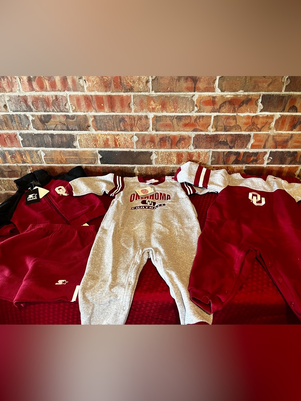 OU Sooners Baby Boy Lot Size:18-24 months 4 pieces NWT & NWOT